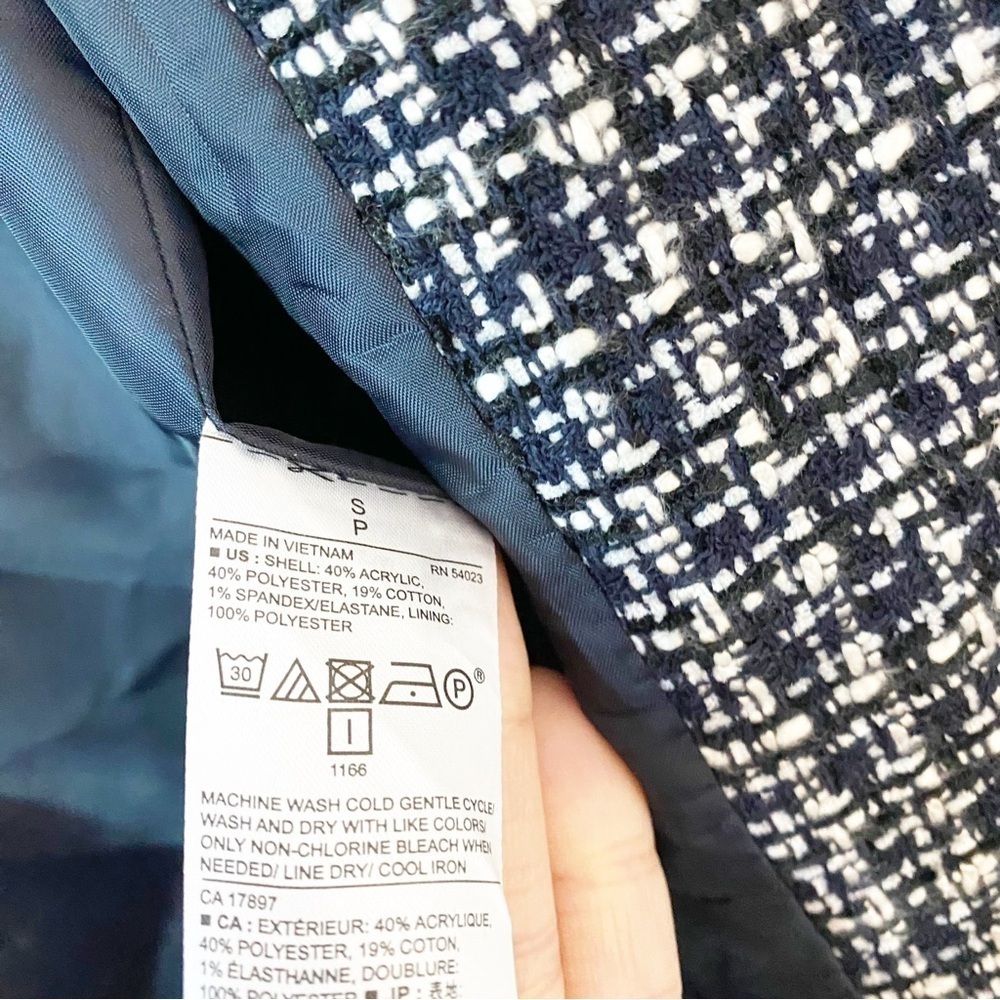 BANANA REPUBLIC Factory Tweed Boucle Blazer Jacket - Picture 2 of 8